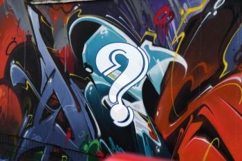Fragezeichen auf Graffity